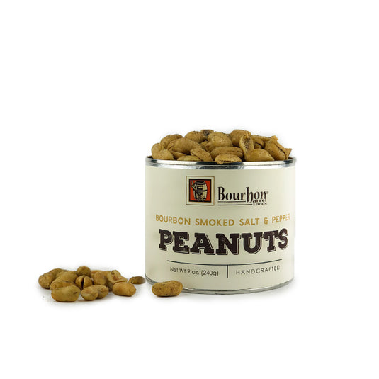 Bourbon Barrel Smoked Salt & Pepper Peanuts 9oz.