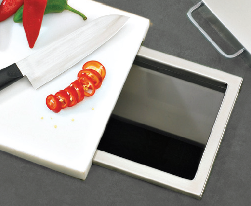 Twin Eagles Trash Chute w/Bamboo Cutting Board
