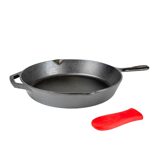Lodge 12 Inch Cast Iron Skillet w/ Handle Holder