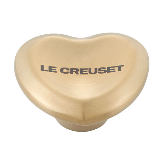 Le Creuset Light Gold Heart Knob
