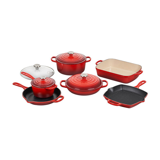 Load image into Gallery viewer, Le Creuset 10-Piece Cast Iron Set
