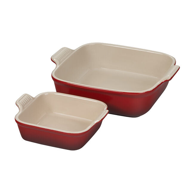 Load image into Gallery viewer, Le Creuset Heritage Square Baking Dishes, Set of 2
