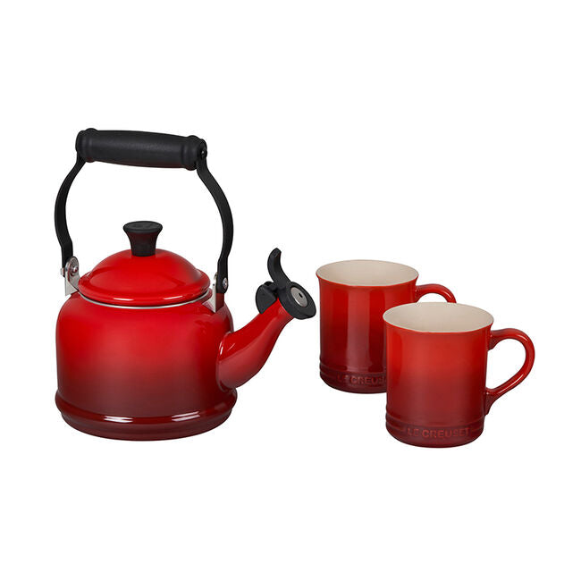Load image into Gallery viewer, Le Creuset Demi Kettle and Mugs Set
