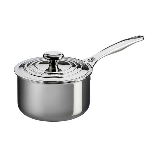 Le Creuset 2qt Stainless Steel Saucepan w/ Lid