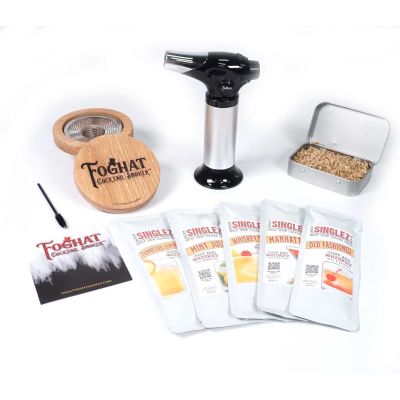 Load image into Gallery viewer, Foghat™ Smoked Whiskey Cocktail Kit W/ 5 Mixed Cocktail Mixes
