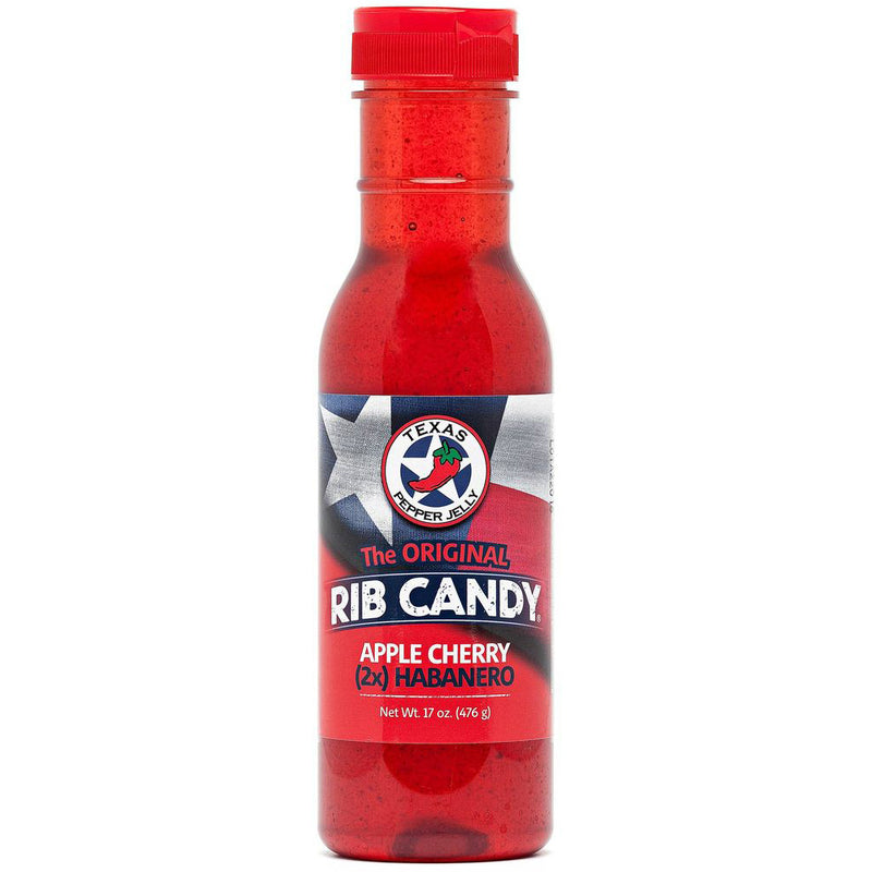 Load image into Gallery viewer, Texas Pepper Jelly Apple Cherry Hab Rib Candy 2x Peppers
