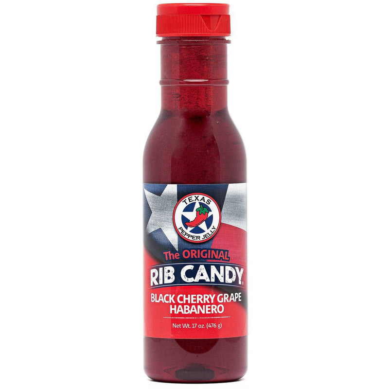Load image into Gallery viewer, Texas Pepper Jelly Black Cherry &amp; Grape Habanero Rib Candy
