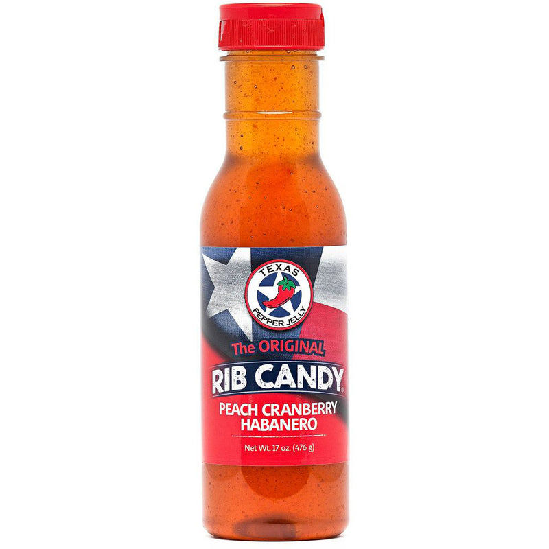 Load image into Gallery viewer, Texas Pepper Jelly Peach Cranberry Habanero Rib Candy

