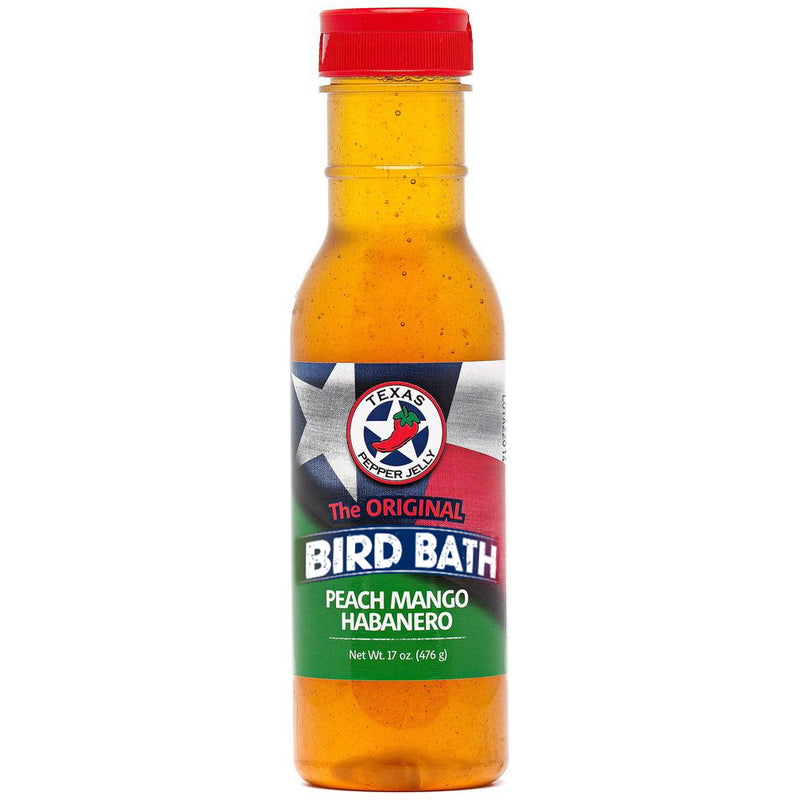 Load image into Gallery viewer, Texas Pepper Jelly Peach Mango Heat Habanero Bird Bath
