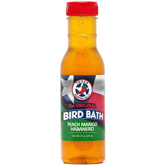 Texas Pepper Jelly Peach Mango Heat Habanero Bird Bath