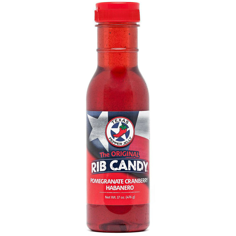 Load image into Gallery viewer, Texas Pepper Jelly Pomegranate Cranberry Hab Rib Candy
