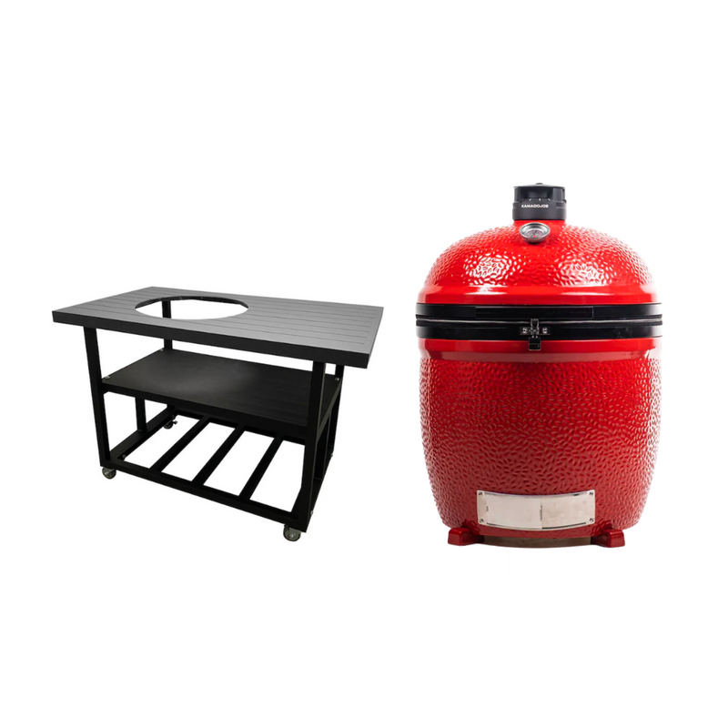 Load image into Gallery viewer, PCE Aluminum Top/Frame Knockdown Grilling Table Complete Package - Grill Included

