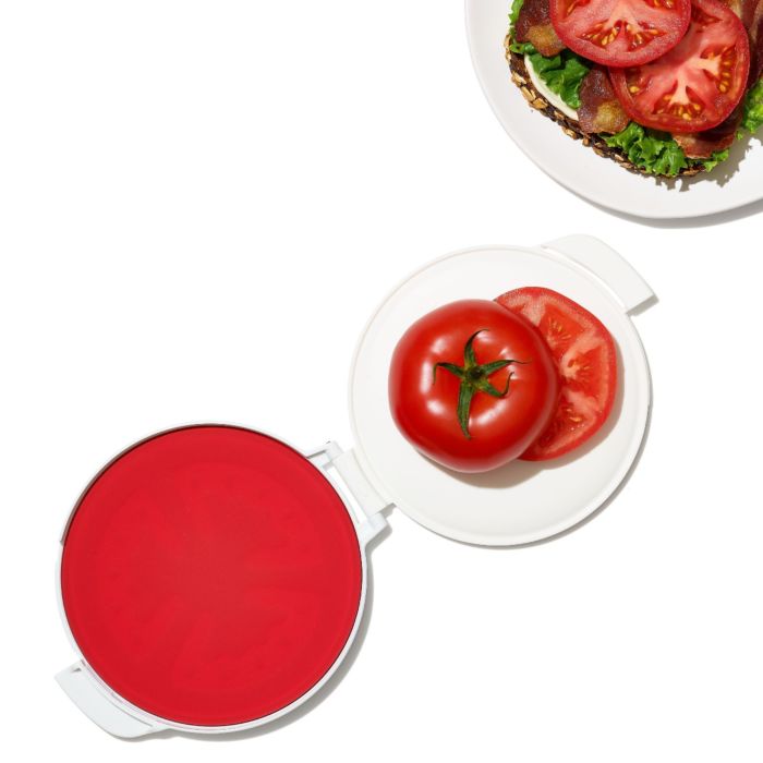 Load image into Gallery viewer, OXO Good Grips Cut &amp; Keep Silicone Tomato Saver
