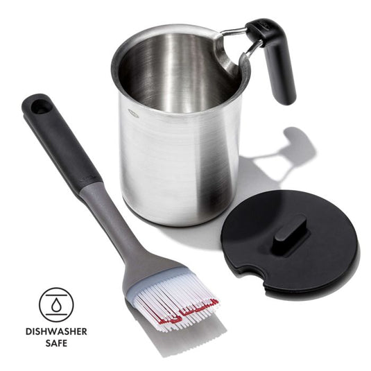 OXO Grilling Basting Pot & Brush Set