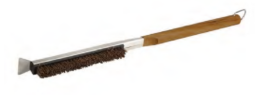 Pizzacraft Acacia Wood Long Handled Pizza Stone Brush