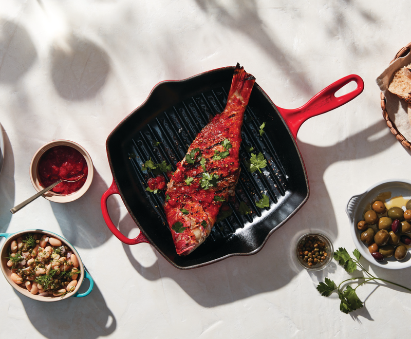Load image into Gallery viewer, Le Creuset Signature Square Skillet Grill
