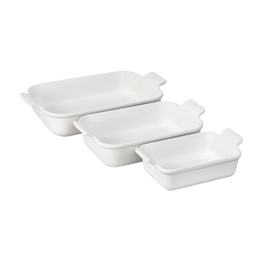 Le Creuset Heritage 3-Piece Rectangular Baking Dish Set