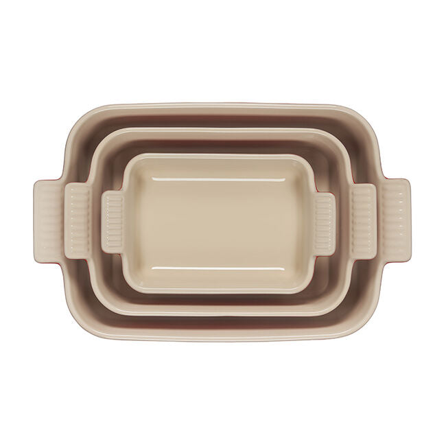Load image into Gallery viewer, Le Creuset Heritage 3-Piece Rectangular Baking Dish Set
