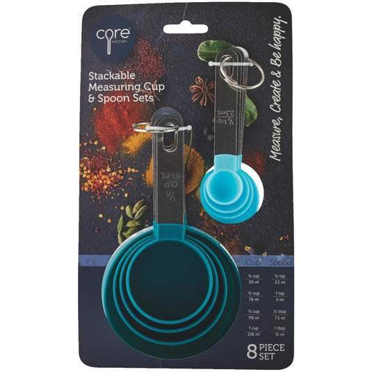 Core Kitchen 8pc Measuring Cup & Spoon Set