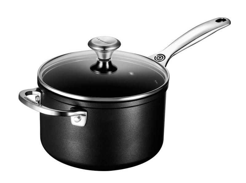Load image into Gallery viewer, Le Creuset Toughened Nonstick PRO Saucepan w/Glass Lid
