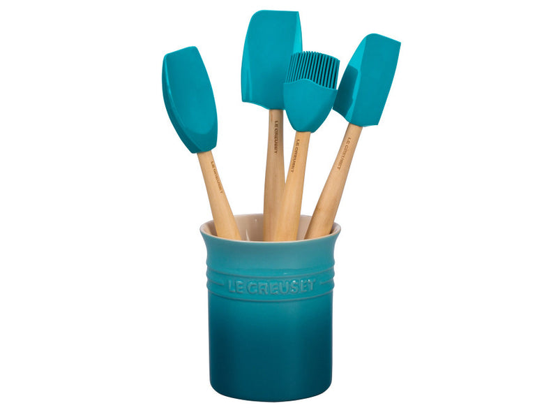 Load image into Gallery viewer, Le Creuset Craft Series Utensil Set w/Crock
