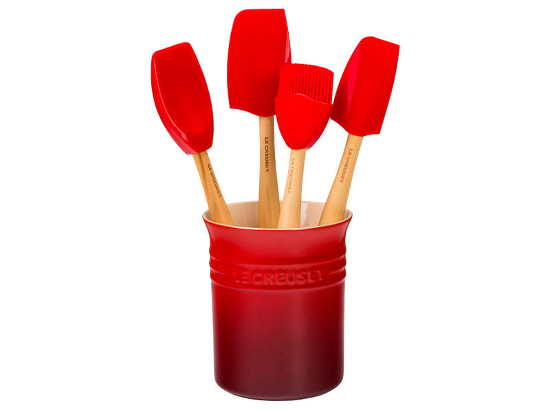 Load image into Gallery viewer, Le Creuset Craft Series Utensil Set w/Crock
