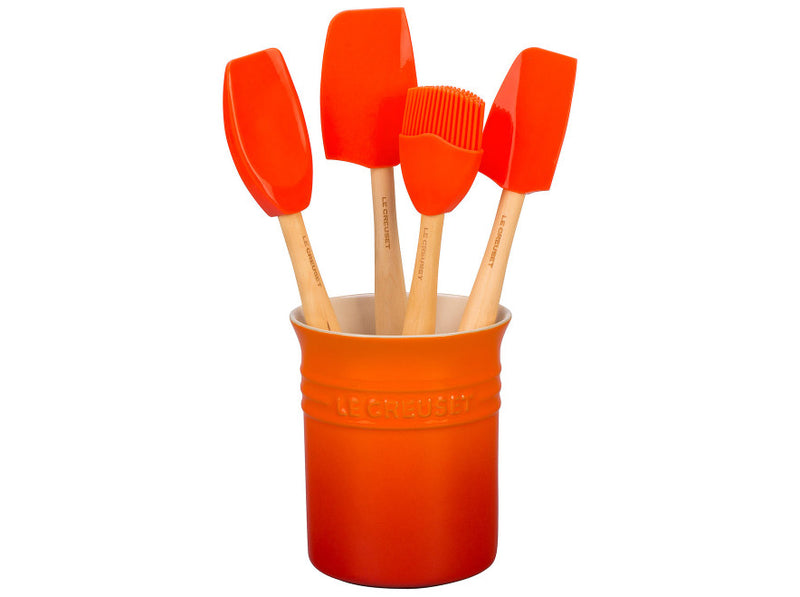 Load image into Gallery viewer, Le Creuset Craft Series Utensil Set w/Crock
