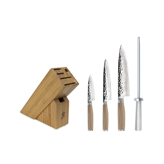 Shun Premier Blonde 5-Piece Starter Block Set